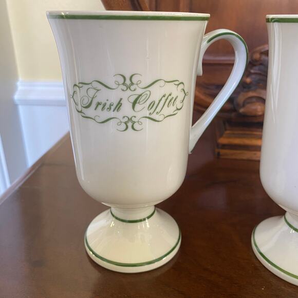 Set of 3 Irish Whiskey St. Patricks Day Shafford Japan Bone China Green Gold - Picture 10 of 10